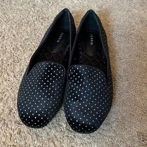 Torrid NWOT Black Glitter Loafer